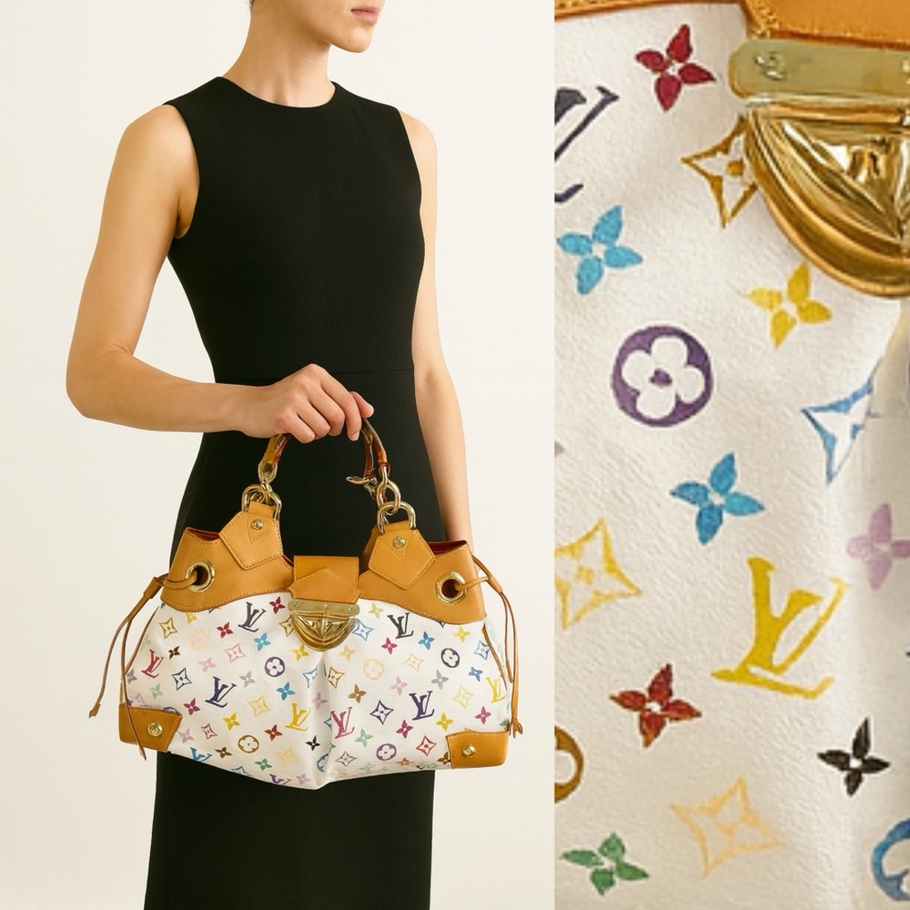 LOUIS VUITTON Murakami White Multicolor Ursula Bag - Picture 3 of 15